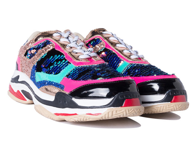Size 10 new sequined sneakers