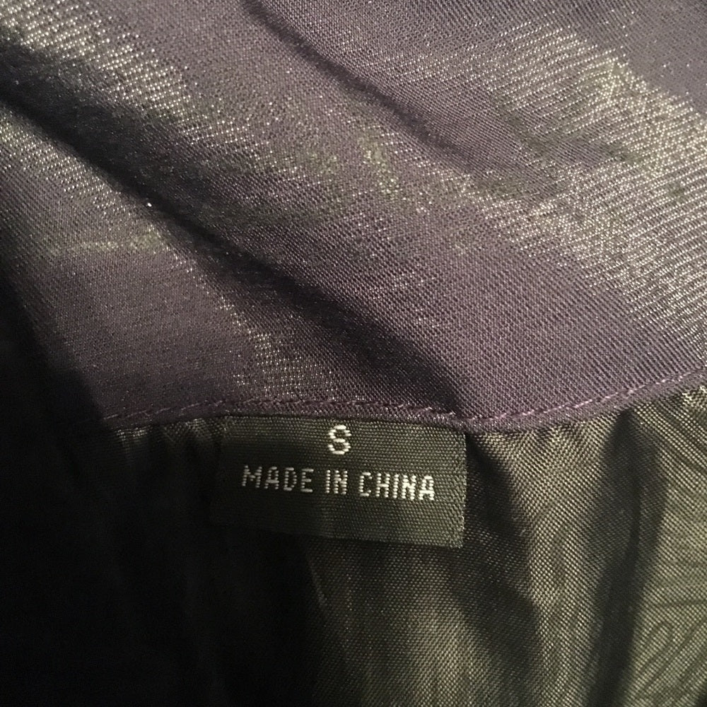 Size small blackberry and black hooded jacket