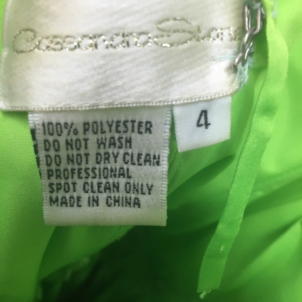Cassandra Stone brand size 4 green formal dress