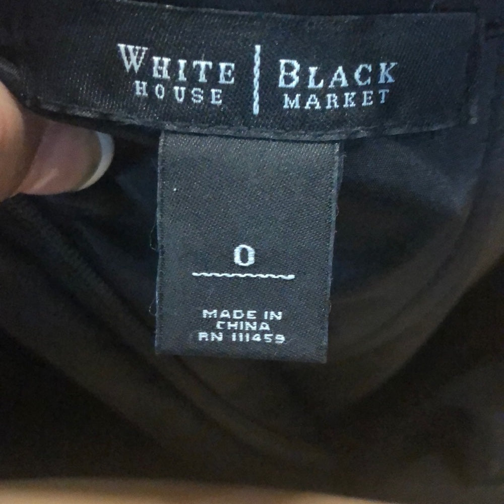 Size 0 little black dress