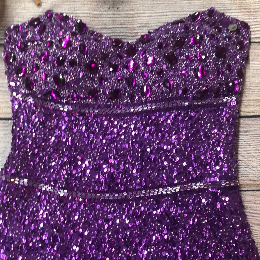Aidan Mattox size 0 purple formal dress