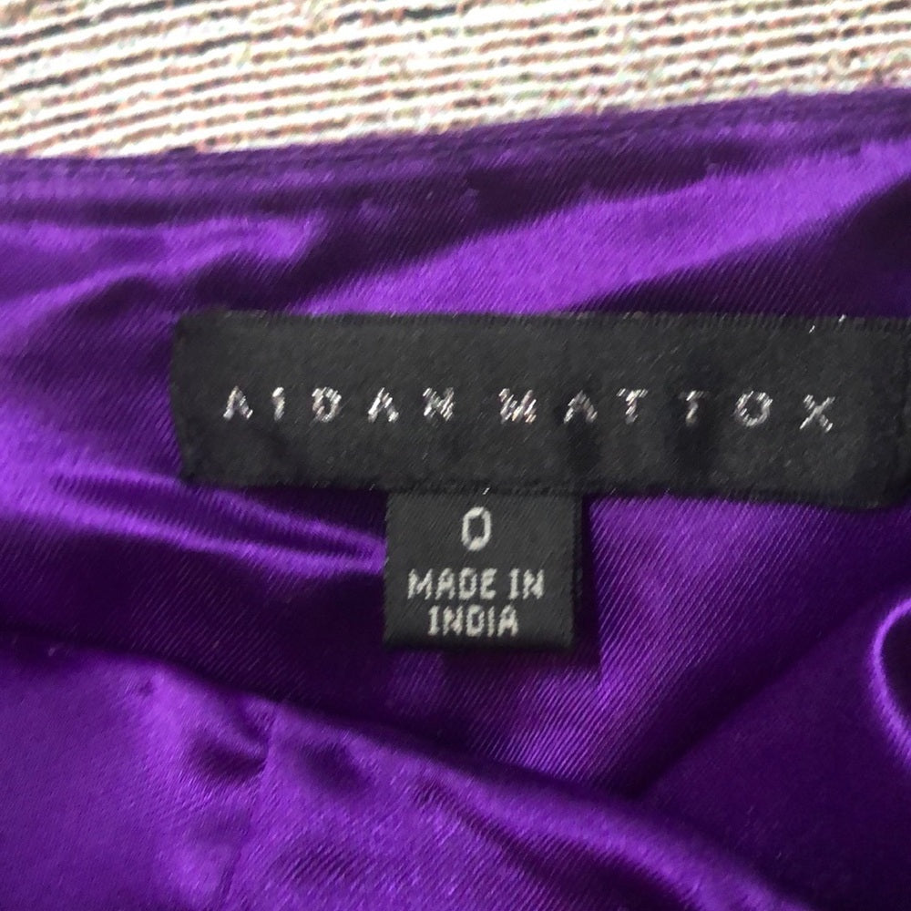 Aidan Mattox size 0 purple formal dress