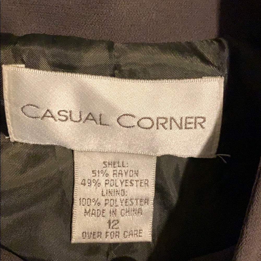 Size 12 Casual Corner pant suit