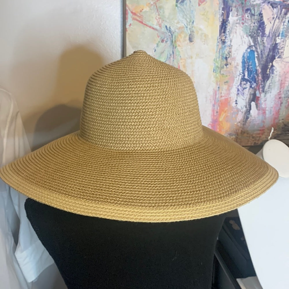 Tan straw hat
