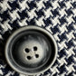 Size 14 W Emily blue and white 3/4 sleeve blazer