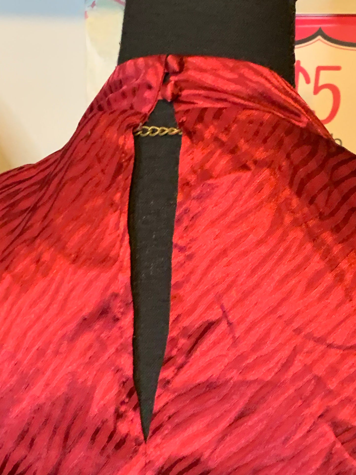 Size large burgundy blouse