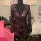 Size Small sequined shorts romper