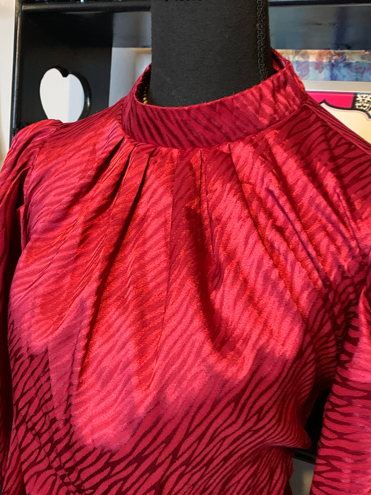 Size large burgundy blouse