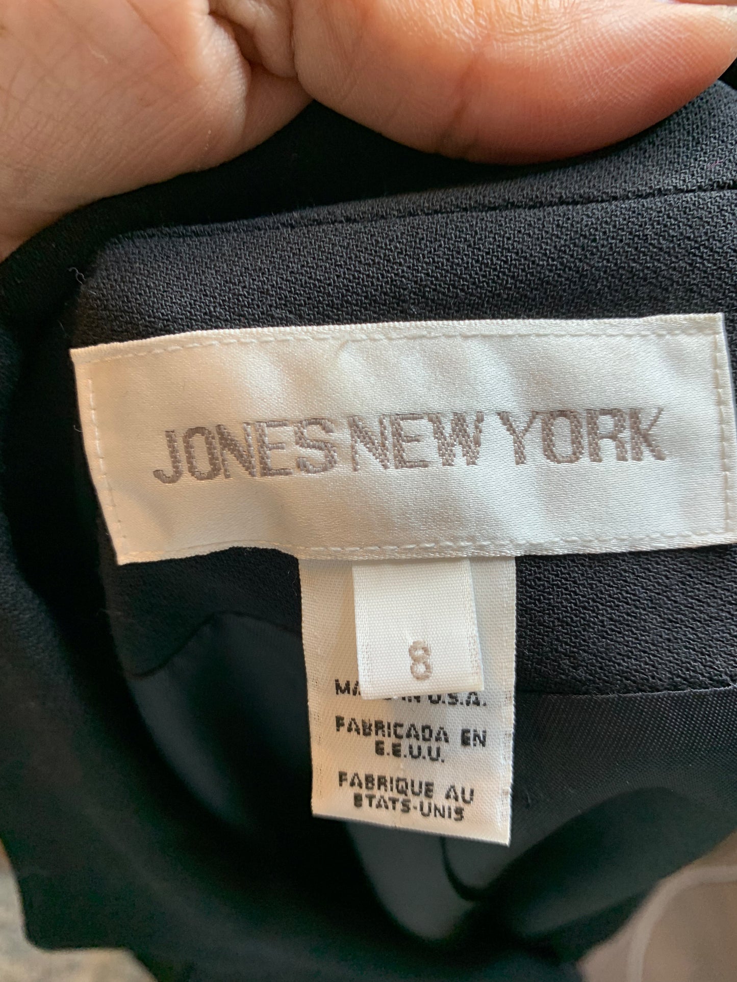 Size 8 Jones New York long black blazer