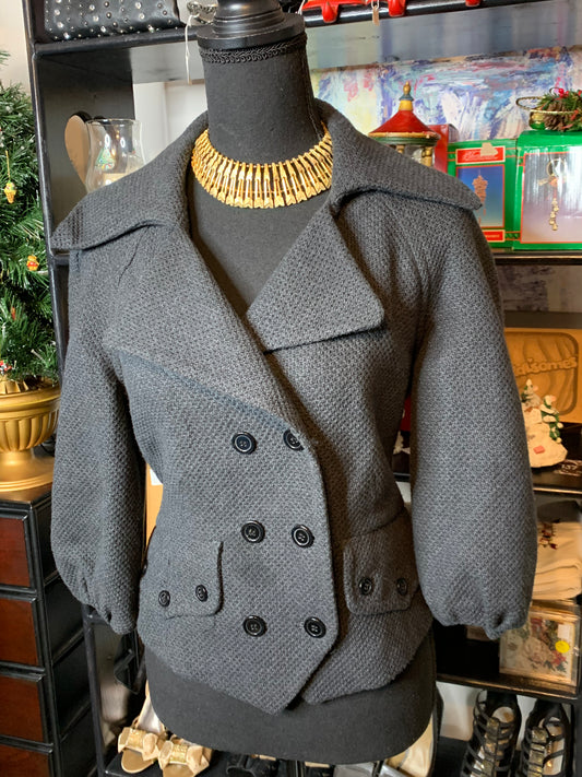 Size 10 Nine West gray crop blazer