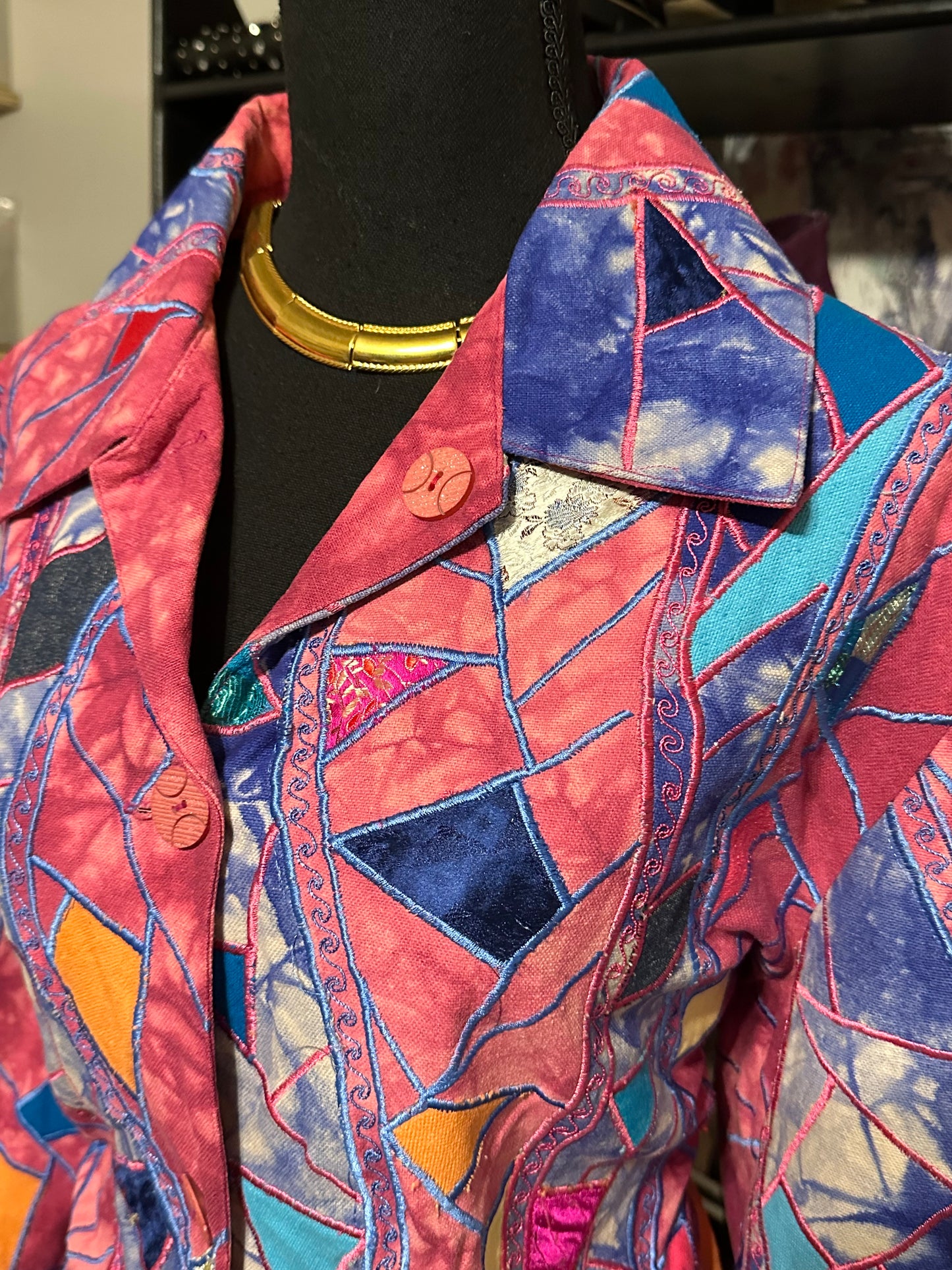 Size XL silk blazer