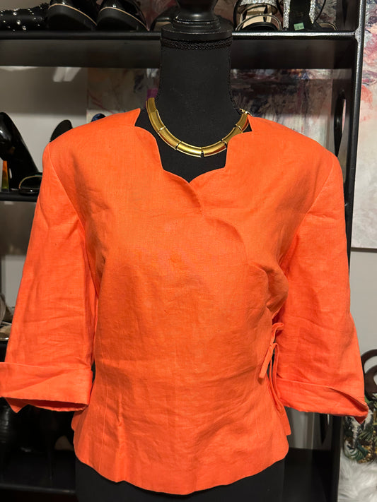 Size 16 orange top