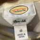Size 10 Ivory ruffled Talbots blouse