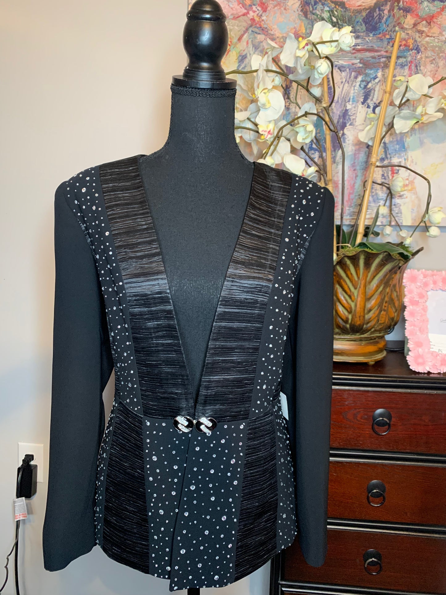 Size 8 black blazer by Susanna