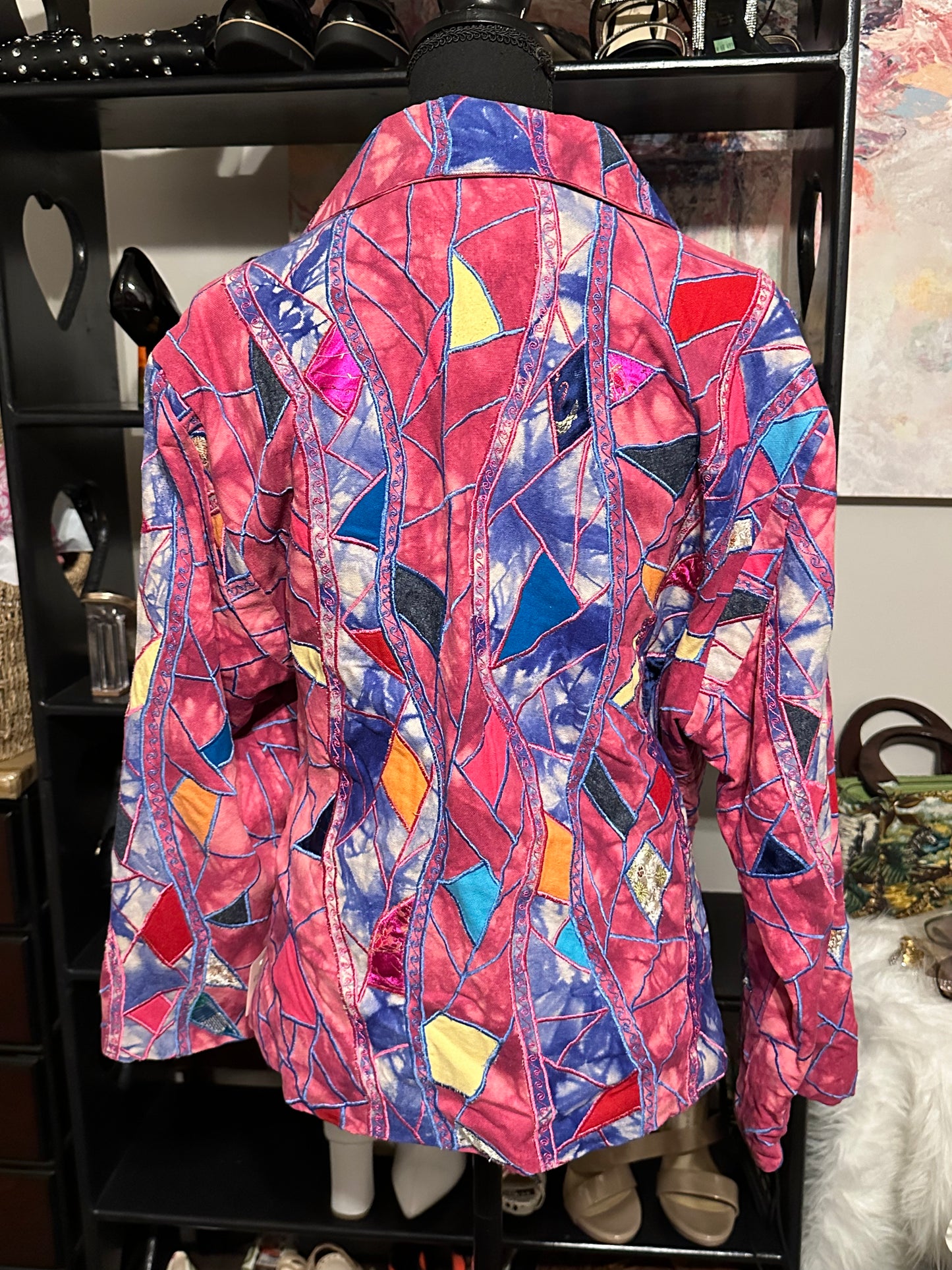 Size XL silk blazer