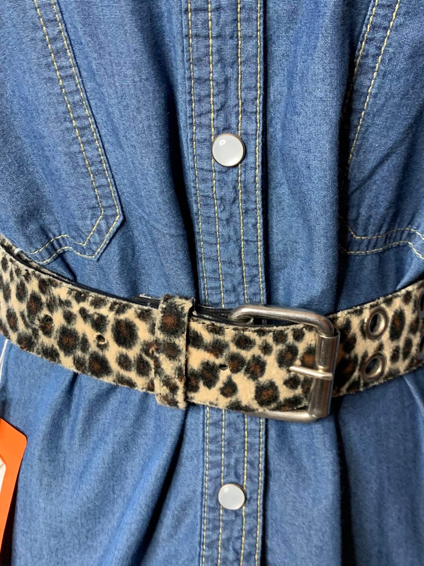 Denim shirt and belt bundle