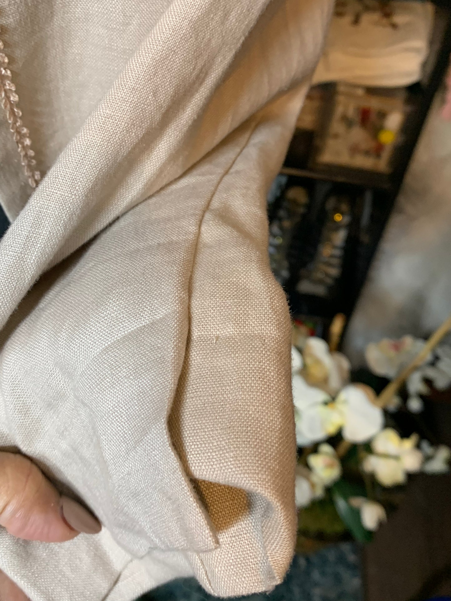 Size Large linen open blazer