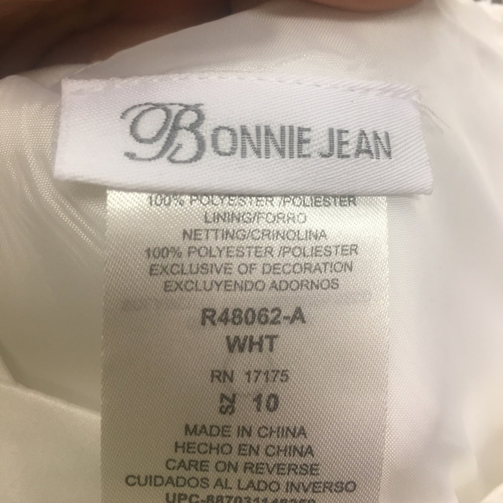 Size 10 Bonnie Jean white dress