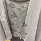 Gary shirt with dark gray flowers