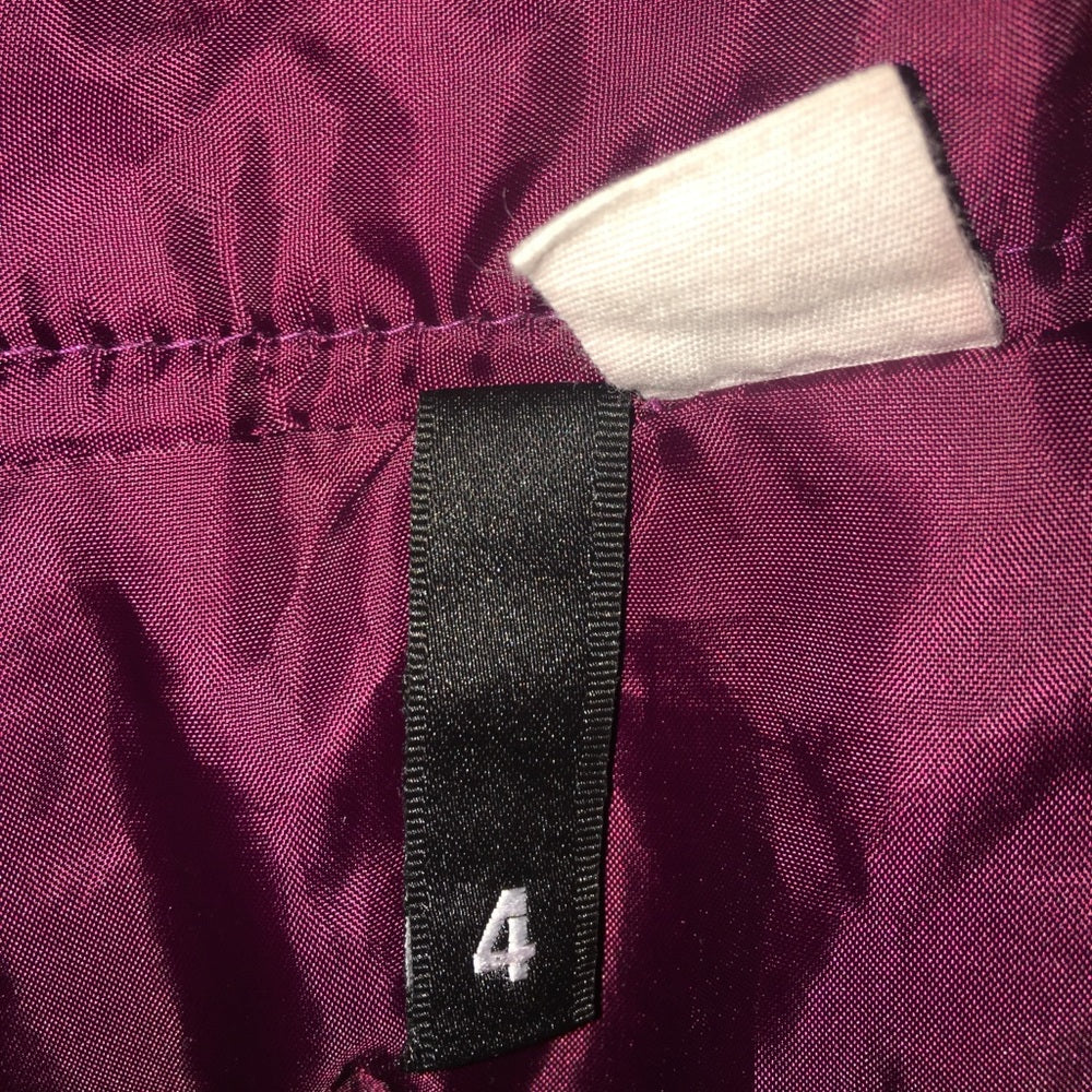 Size 4 wool mini skirt with sparkly circle print