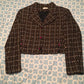 Size 4 Vintage 90s wool silk blazer.