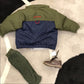 Hunter green and navy blue winter jacket 18-24 mo