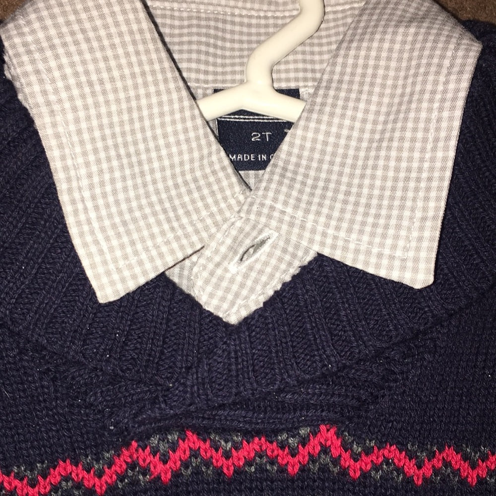 Sweater and shirt set