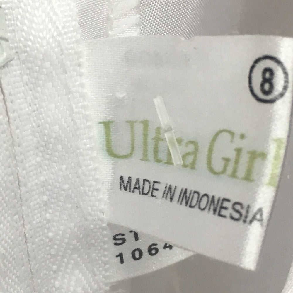 Ultra Girl size 8 white kids dress