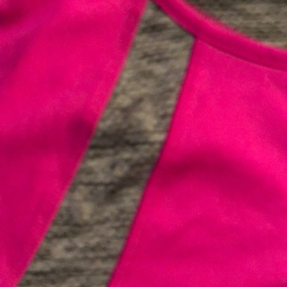 Size 16 performance top fuschia and gray