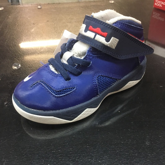 Blue and white Lebron’s size 9c