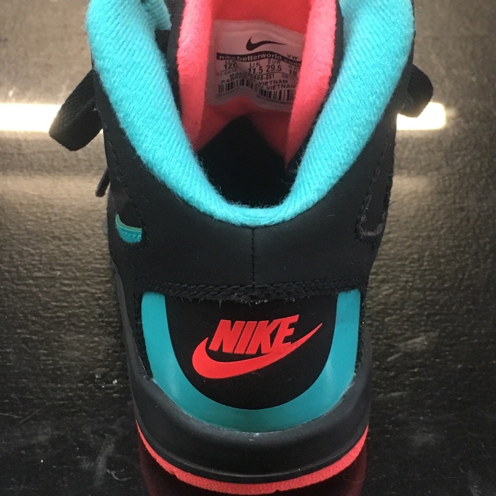 Black, orange and blue Nike’s size 12c sneakers