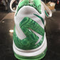 Green and white Nike’s size 7y sneakers