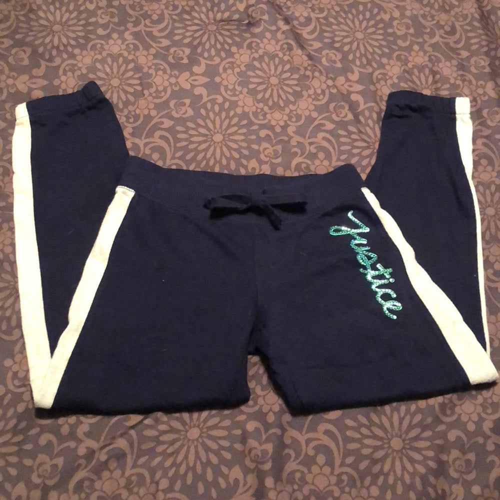 Size 8 kids Justice jogging pants