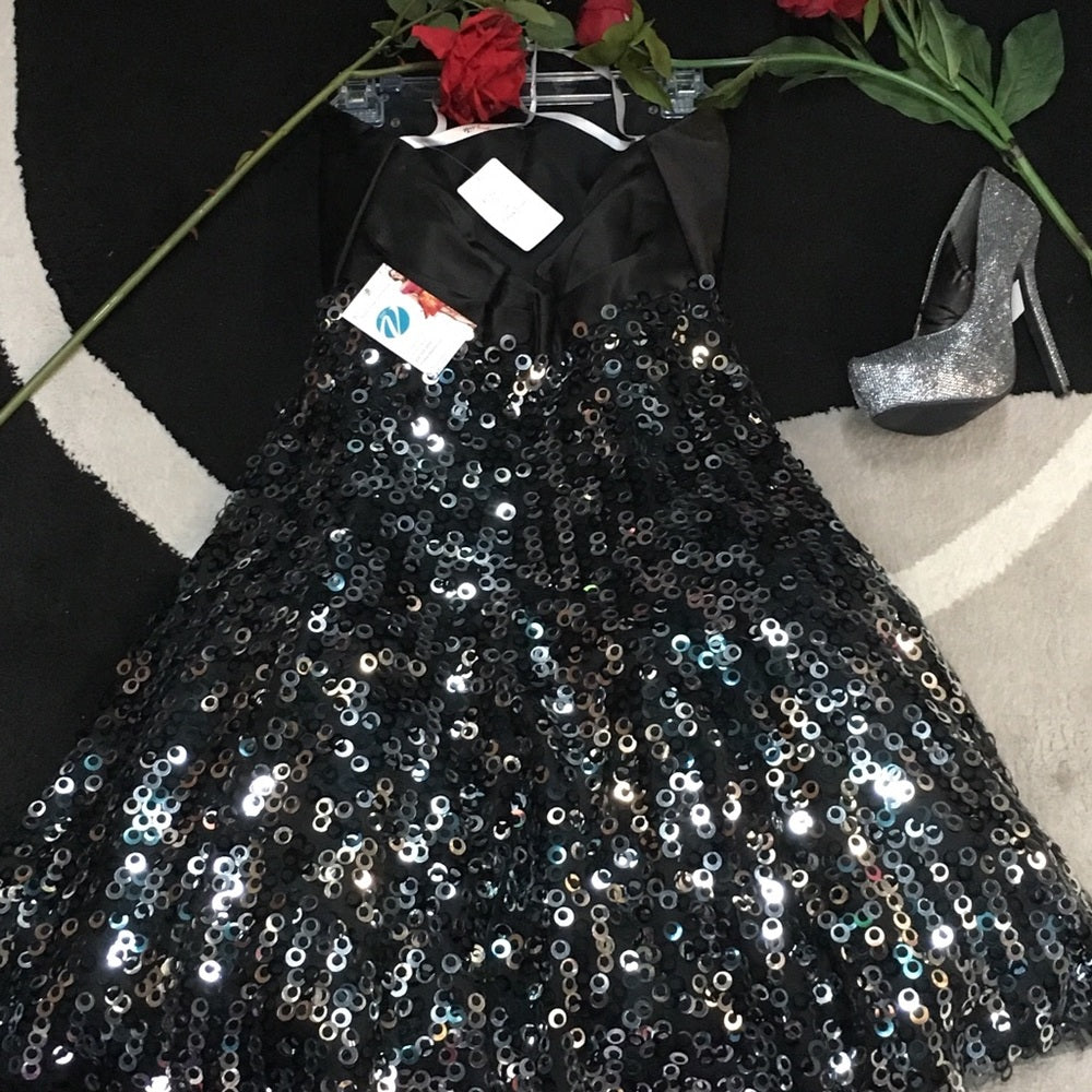 Xcite Black and sequins size 6 formal dress