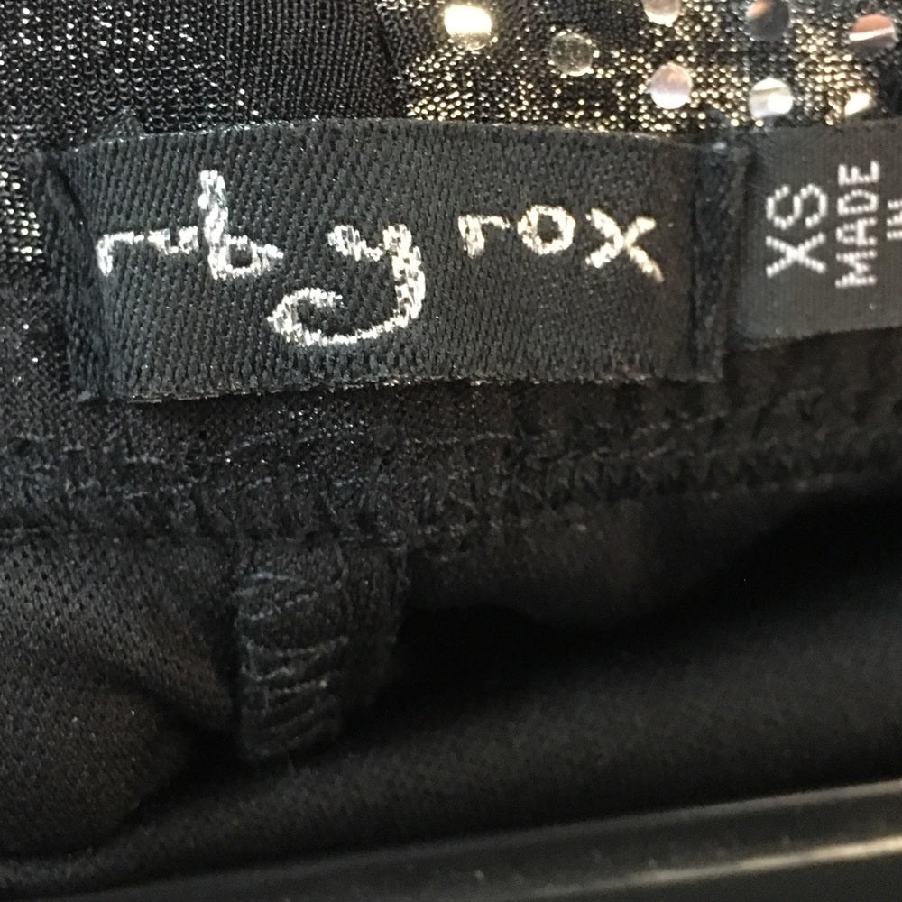 Ruby Rox XS Black and Gray formal dress