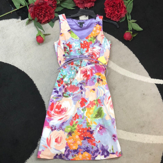 Size 4 New Directions dress. Colorful print