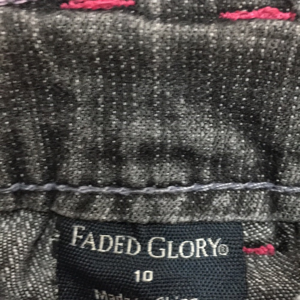 Faded Glory size 10 black jeans