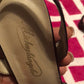 Size 7.5 Michaelangelo chocolate brown heels