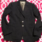 Size 9 Black pinstriped pant suit