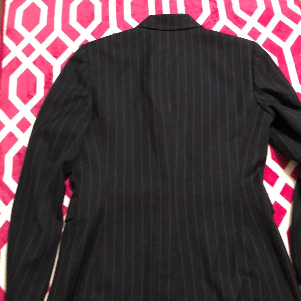 Size 9 Black pinstriped pant suit