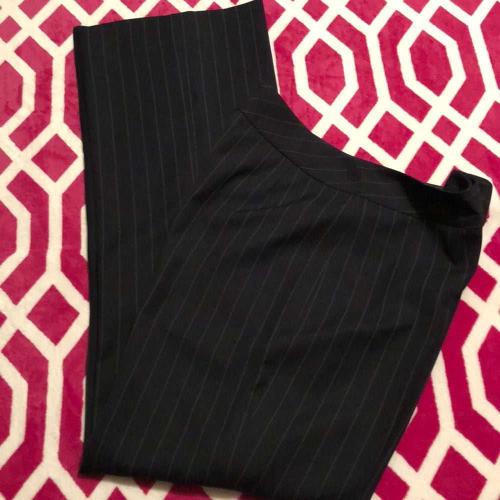 Size 9 Black pinstriped pant suit