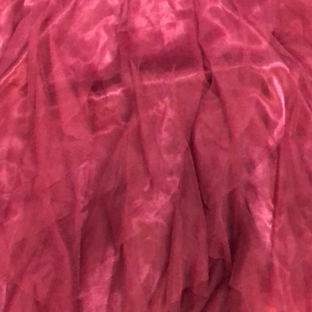 Size 7 burgundy short formal dress