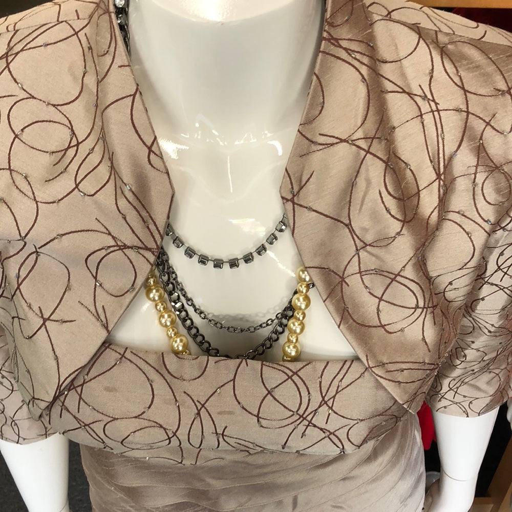 Size 10 two piece dress with bolero jacket