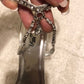 Size 11 Wild Rose silver heels.