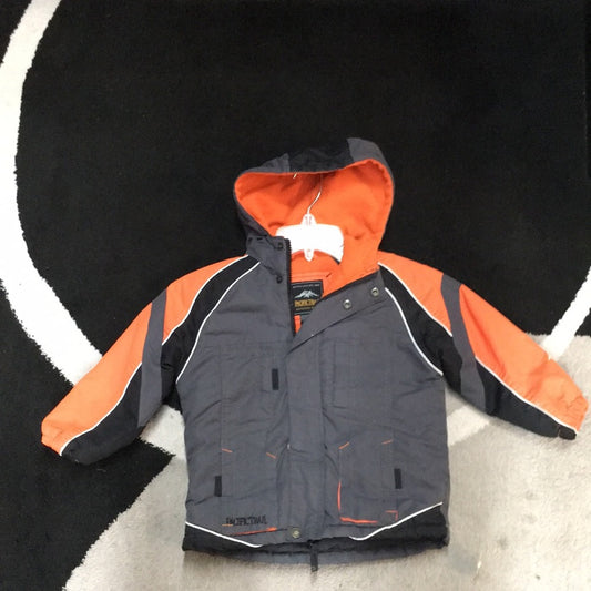 PacificTrail Gray, Black and Orange 4T coat