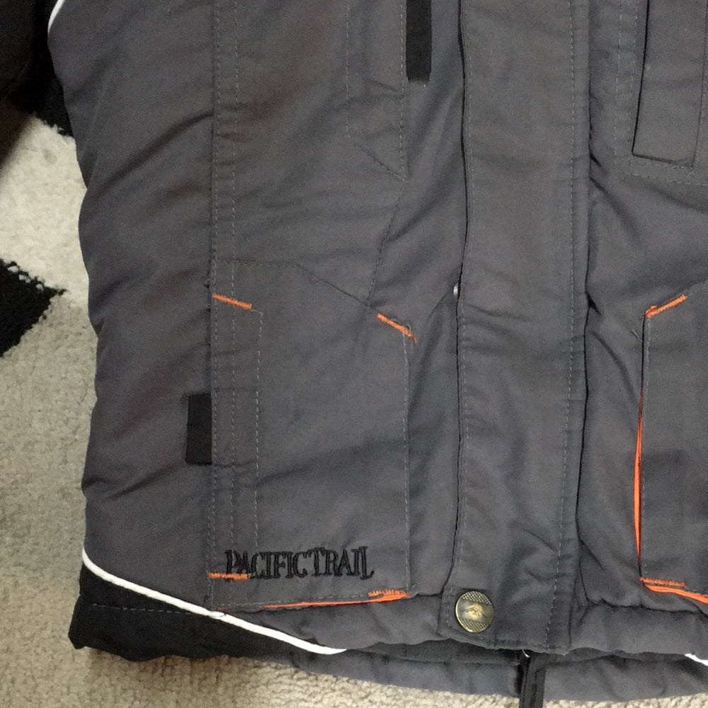 PacificTrail Gray, Black and Orange 4T coat