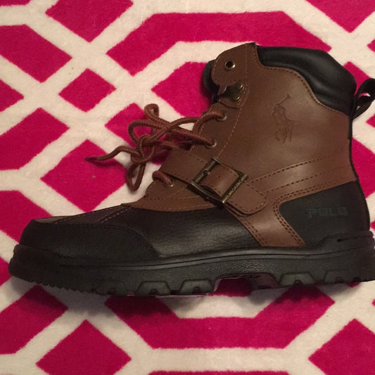 Polo brown and black sz 4 1/2 boots