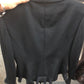 Size 4 Black blazer with ruffles edges