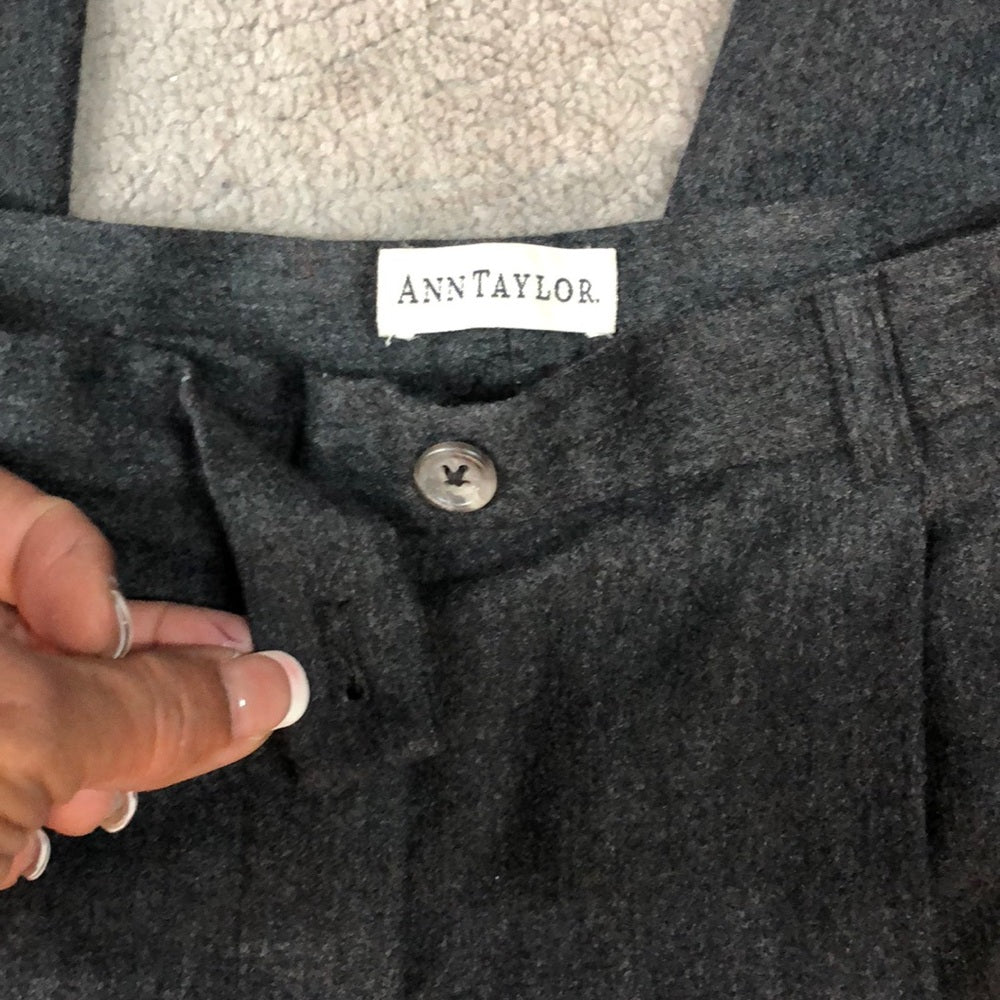 Size 8 wool fully lined cuffed trousers