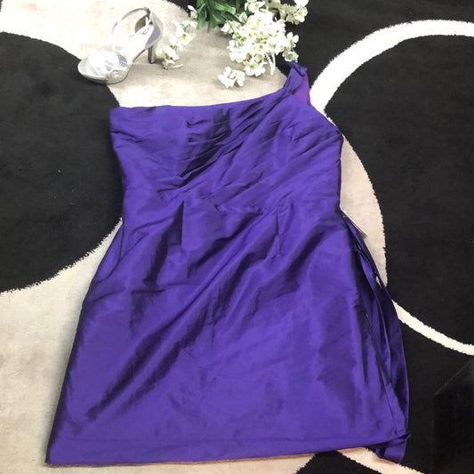 Size 26 purple one shoulder bridesmaids dress